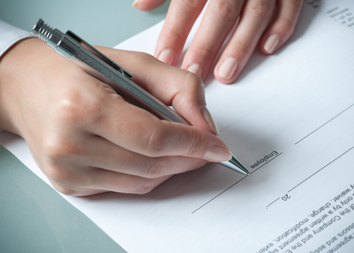 2.-Firma de solicitud y convenio